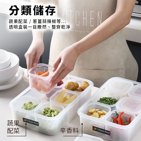 【amz嚴選】日本媽媽冰箱收納保鮮盒_微波保鮮盒