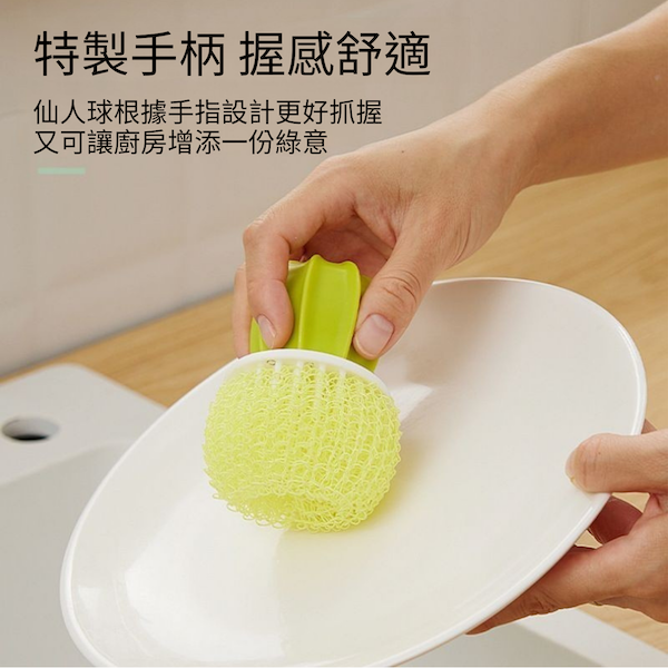 【amz嚴選】廚房小幫手_仙人掌清潔刷